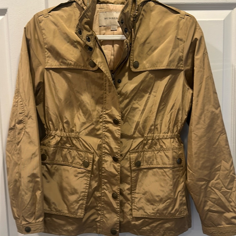 Burberry Girl Rain Jacket size 12 in Tan (excellent condition)